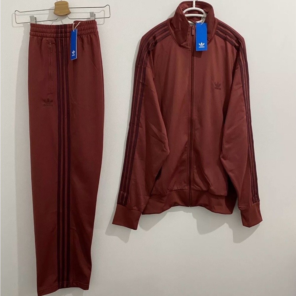 New Adidas Originals Classic Superstar Tracksuit ~ Men's LRG Preloved Ruby Red